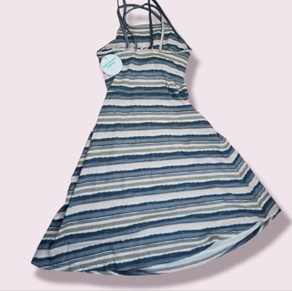 Pact NWT Swell Striped Flare Dress - Picture 4 of 8
